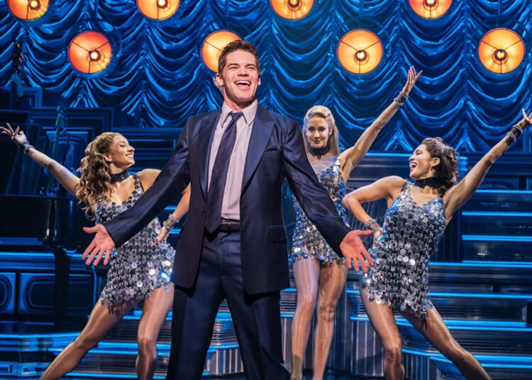 Jeremy Jordan in 'Just in Time' on BroadwayCredit: Evan Zimmerman for Murphy Made