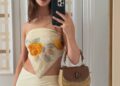 Daisy Edgar-Jones styled a scarf top with a Gucci Raffia Bag at the 2026 Cannes Film Festival