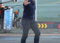 Excl - Tom Cruise touched down in London today