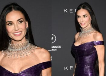 Demi Moore Goes Custom in Gucci for Kering Women in Motion Dinner