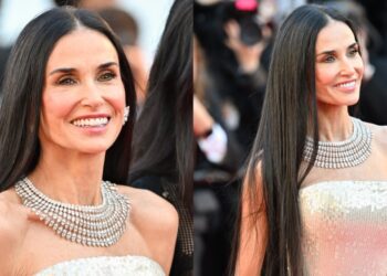 Demi Moore Goes Custom in Jacquemus for the Cannes Film Festival