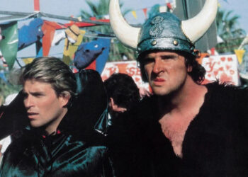 Ted McGinely and Donald Gibb in 1984's Revenge of the NerdsCredit: Everett