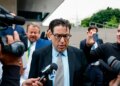 Erik Fleming departs federal court in Los Angeles after being sentenced in connection with the ketamine overdose death of actor Matthew Perry, on Wednesday, May 13, 2026, in Los Angeles. (AP Photo/Caroline Brehman)