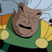 An animated version of Granny Goodness wearing her green and yellow costume.