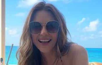Elizabeth Hurley Stuns in String Bikini and Shares Steamy Bath Pics