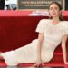 Emily Blunt in Magda Butrym for Hollywood Walk of Fame Star Ceremony