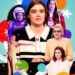 collage of several photos of SNL comedian Jane Wickline