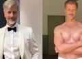 Frank Christians manspreads & wears tight Speedo in sexy pic