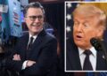 President Trump celebrated the end of "The Late Show with Stephen Colbert" early Friday, hours after the show's final episode.