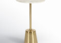 Mercer41 Cemil Genuine Marble Pedestal End Table &amp; Reviews | Wayfair