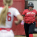Holy Redeemer’s Addie Brill beats out the throw to first...