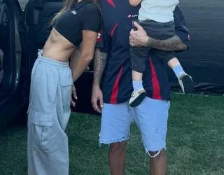 Hailey and Justin Bieber with their son Jack BluesCredit: hailey bieber/instagram