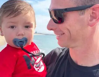 Matt Okula and son Crew.Credit: Hailey Okula/Matt Okula/Instagram