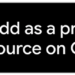 Add as a preferred source on Google