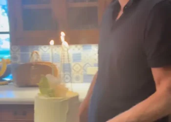 The cake was lemon and elderflower, just like their wedding cake (Instagram/@meghan)
