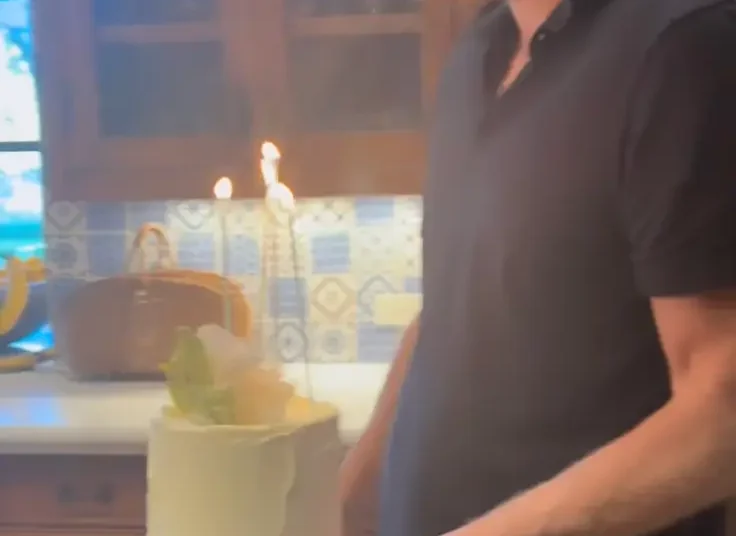 The cake was lemon and elderflower, just like their wedding cake (Instagram/@meghan)