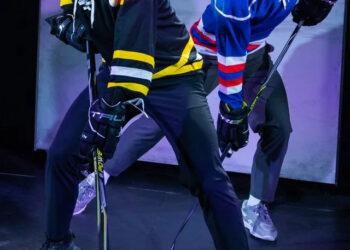 Jay Armstrong Johnson and Jimin Moon in 'Heated Rivalry: The Unauthorized Musical Parody'Credit: Matthew Murphy