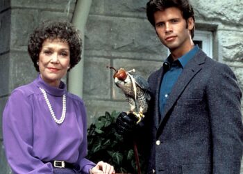 Lorenzo Lamas and Jane Wyman