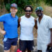 (From left) Phil Keoghan, Jason George and Wayne Brady competed in the 2nd Annual Emmys Pickleball Slam at the Calabasas Pickleball Club on Sunday, May 17, 2026. (Photo by Jordan Strauss/Invision for the Television Academy/AP Images)