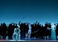 Soprano Ying Fang and dancer Alexis Fousekis in Robert Wilson's production of Handel's 'Messiah' at Houston Grand Opera