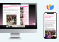 The hollywood gossip showing the grow widget in the bottom right corner on desktop and mobile