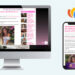 The hollywood gossip showing the grow widget in the bottom right corner on desktop and mobile