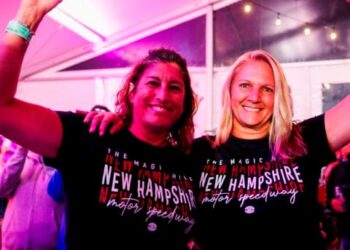 Race fans enjoying the live entertainment at The Groove at New Hampshire Motor Speedway on Sept. 20, 2025.