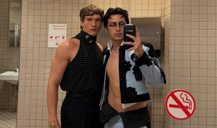 Hudson Williams and Connor Storrie selfie at Met Gala