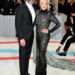 Hugh Jackman and Deborra-Lee Furness at the 2023 Met Gala: Karl Lagerfeld: A Line of Beauty held at the Metropolitan Museum of Art on May 1, 2023 in New York, New York.