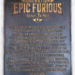 A plaque that reads "Operation Epic Furious: Strait to Hell."