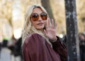 Paris Jackson leaves after the Chloe Fall/Winter 2025-2026 Womenswear collection presented Thursday, March 6, 2025. in Paris. (Photo by Scott A Garfitt/Invision/AP)