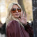 Paris Jackson leaves after the Chloe Fall/Winter 2025-2026 Womenswear collection presented Thursday, March 6, 2025. in Paris. (Photo by Scott A Garfitt/Invision/AP)