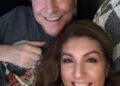 Jane McDonald and Eddie Rothe smiling together