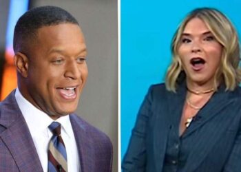 Jenna Bush Hager admitted Craig Melvin 'busted' her in giving away her 'Devil Wears Prada 2' cameo.MEGA/TODAY