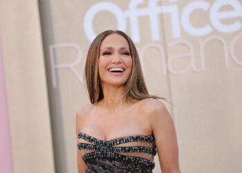 LOS ANGELES, CALIFORNIA - MAY 26: Jennifer Lopez attends the world premiere of Netflix's "Office Romance" at The Egyptian Theatre Hollywood on May 26, 2026 in Los Angeles, California. (Photo by Brianna Bryson/FilmMagic)