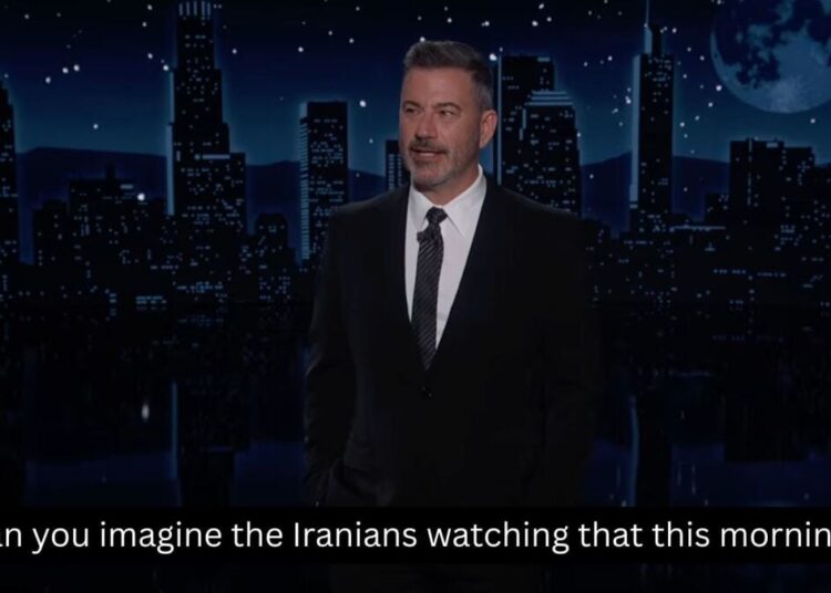 Jimmy Kimmel gleefully roasts footage of Trump talking about his $400 million ballroom