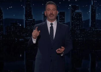 Jimmy Kimmel giving his monologue on May 6, 2026Credit: ABC