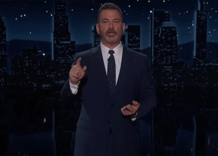 Jimmy Kimmel giving his monologue on May 6, 2026Credit: ABC