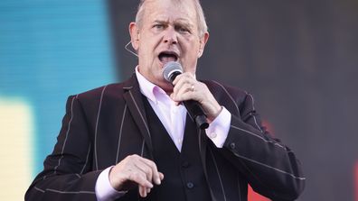 John Farnham performs on stage at Falls Festival on January 4, 2020 in Fremantle, Australia.