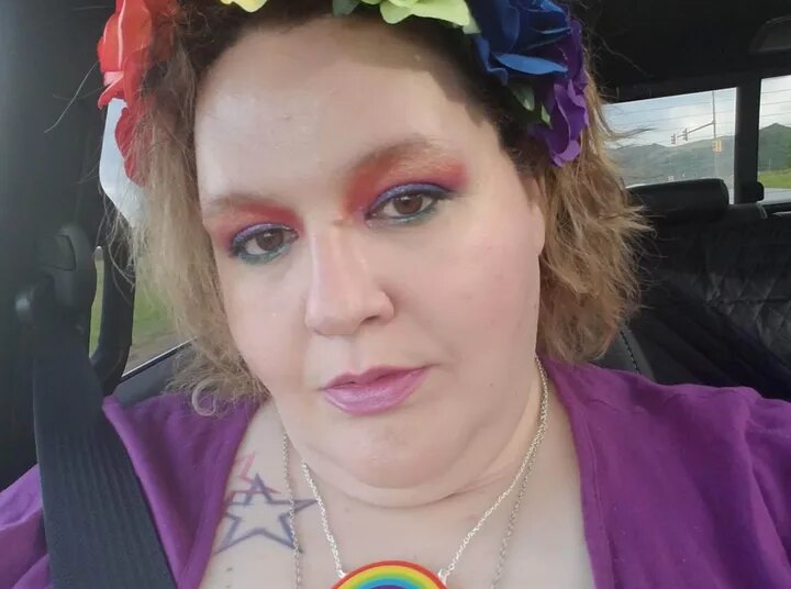 The author in her concert look