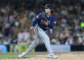 SAN DIEGO, CALIFORNIA - APRIL 14: Bryan Woo #22 of the Seattle Mariners pitches during a game against the San Diego Padres at Petco Park on April 14, 2026 in San Diego, California. (Photo by Sean M. Haffey/Getty Images)