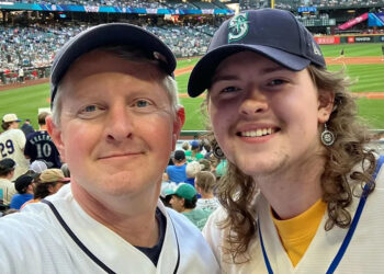 Ken Jennings with his son, Dylan, at a baseball game in 2025Credit: Ken Jennings/Instagram