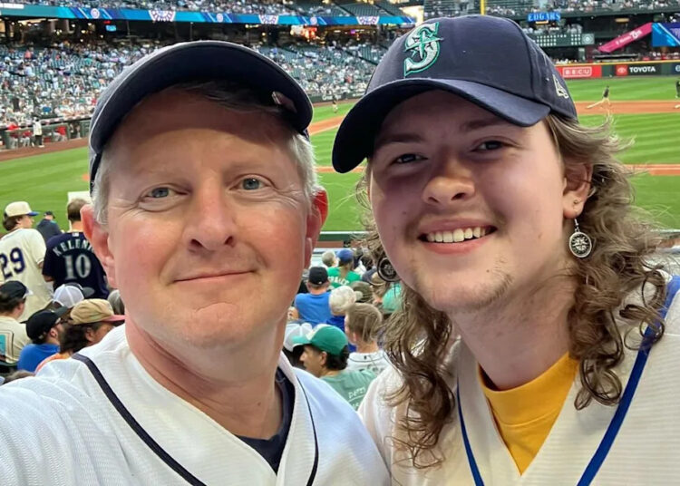 Ken Jennings with his son, Dylan, at a baseball game in 2025Credit: Ken Jennings/Instagram