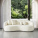 Wade Logan&reg; Annexie 89" Boucle Curved Round Arm Sofa &amp; Reviews | Wayfair