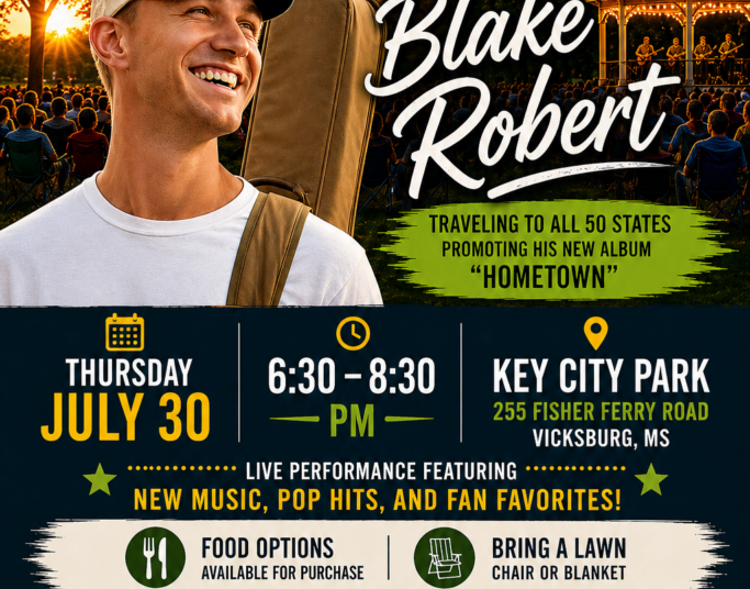 Key City to host free concert featuring Blake Robert