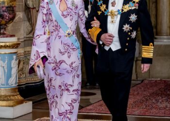 Queen Mary of Denmark and King Frederik of Denmark attend the gala dinner during the 80th birthday celebrations of King Carl XVI Gustaf of Sweden at Royal Palace on April 30, 2026 in Stockholm, Sweden.