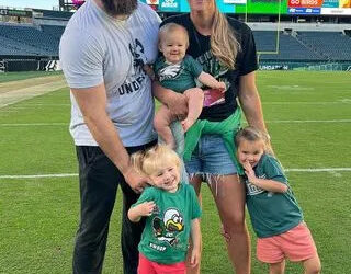 Jason Kelce and Kylie Kelce and their daughters.Credit: Kylie Kelce/Instagram