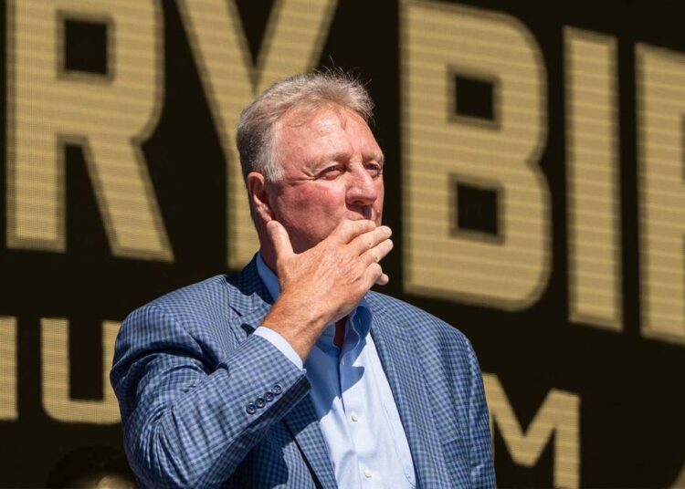 Larry Bird voiced disapproval of the NBA's focus on entertainment: "There's more hype than there is game"