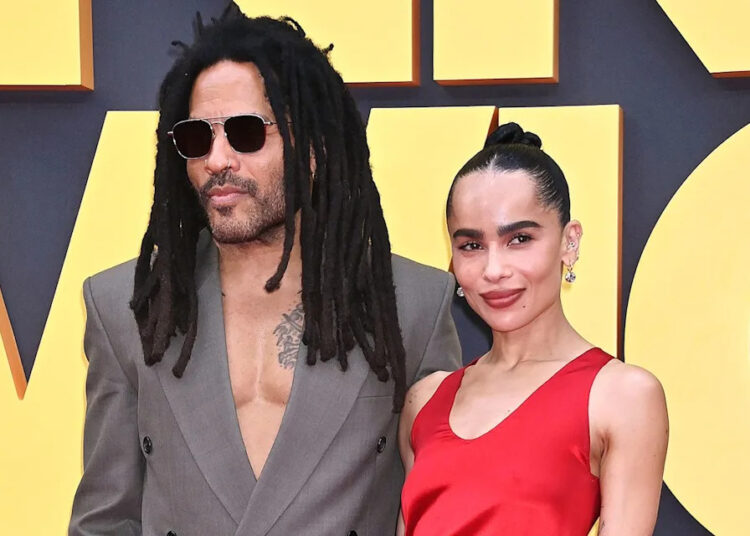 Lenny Kravitz and Zoe Kravitz in London in August 2024Credit: Dave Benett/WireImage