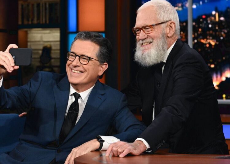 Letterman calls CBS 'lying weasels' over Colbert cancellation - Celebrity News - Entertainment